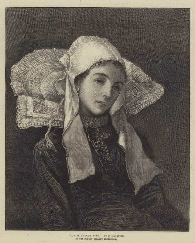 Dziewczyna z Pont Aven autorstwa Percy Macquoid
