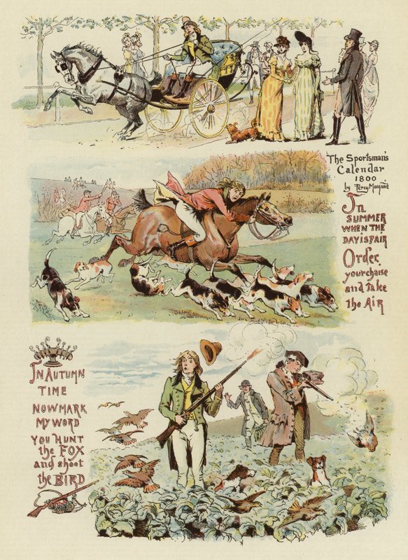 Kalendarz sportowca, 1800 autorstwa Percy Macquoid