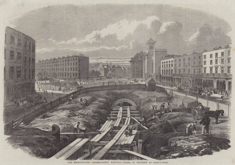Metropolitan (metro) Railway, prace w toku w King