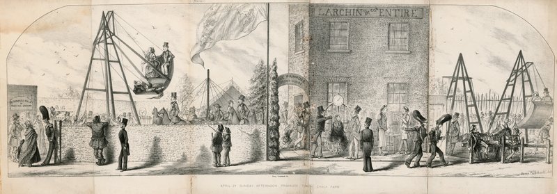 24 kwietnia, niedzielne popołudnie, Primrose Tavern, Chalk Farm autorstwa Percy Cruikshank