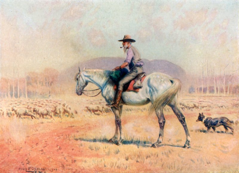 Poganiacz owiec (kolor lito) autorstwa Percy F.S. (after) Spence