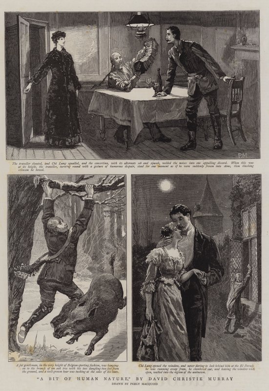 Trochę ludzkiej natury — David Christie Murray autorstwa Percy Macquoid