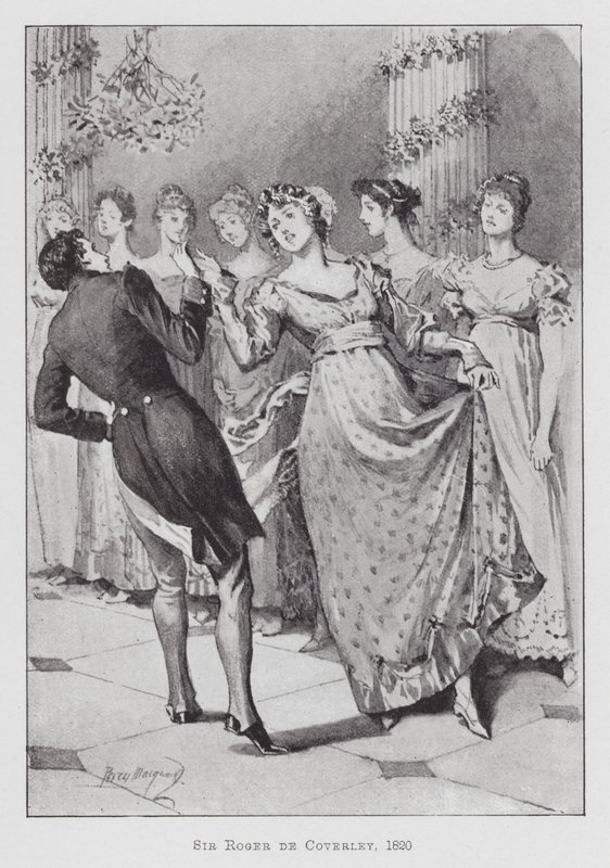 Taniec: Sir Roger de Coverley autorstwa Percy Macquoid
