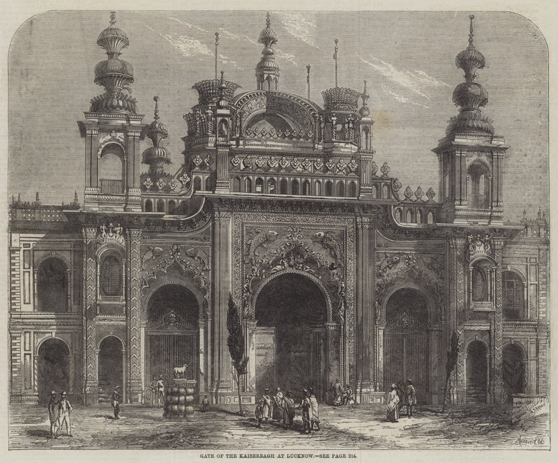 Brama Kaiserbagh w Lucknow autorstwa Percy Macquoid