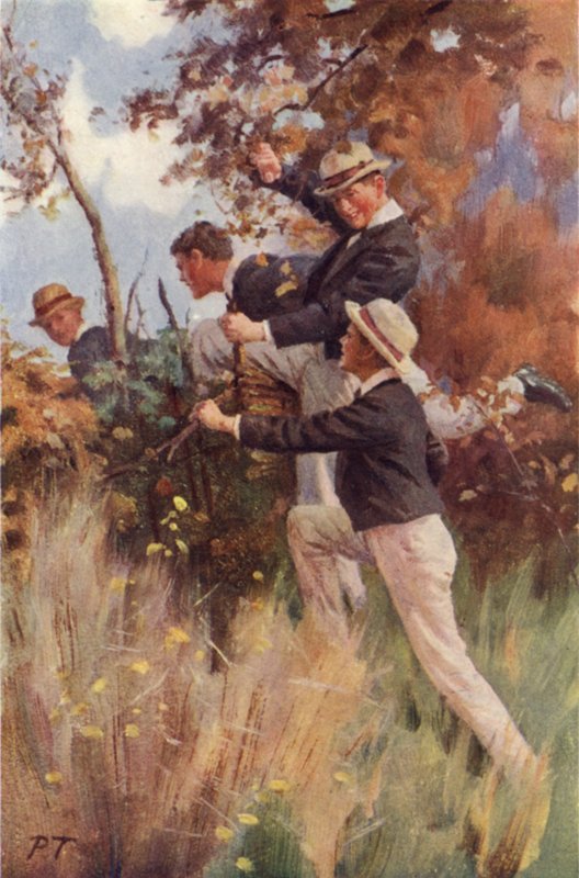 Nad pierwszym płotem (kolor lito) autorstwa Percy Tarrant