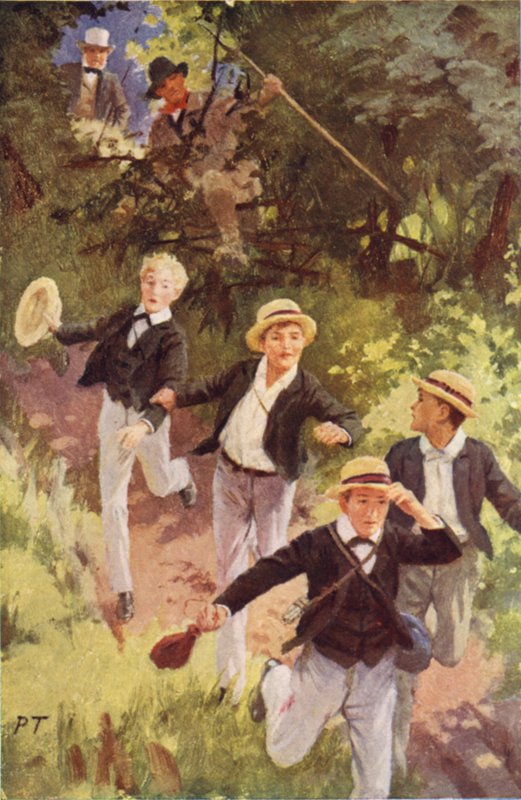 Prześladowcy strasznie na nich zyskują (kolor lito) autorstwa Percy Tarrant