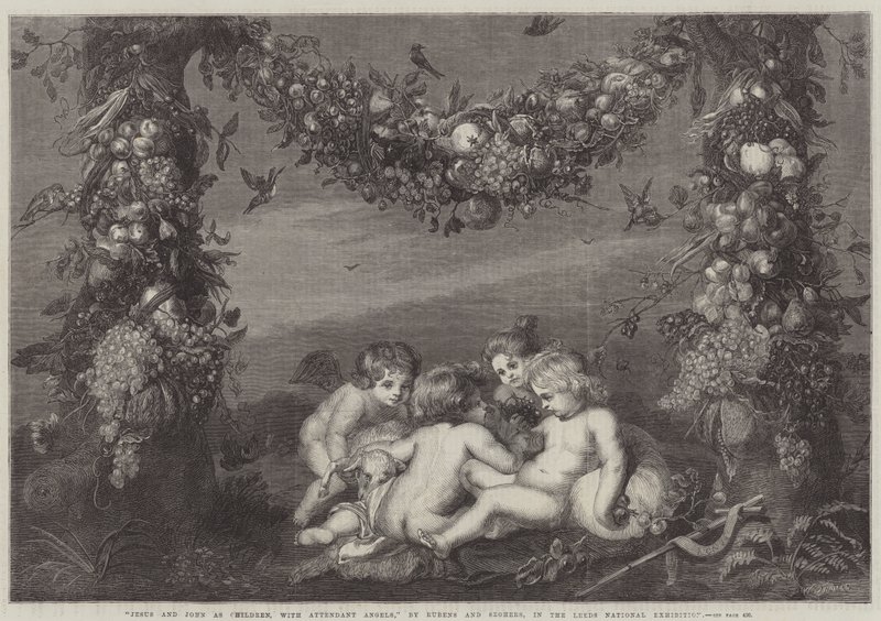 Jezus i Jan jako dzieci z aniołami towarzyszącymi autorstwa Peter Paul Rubens
