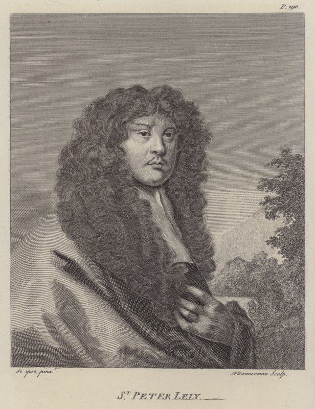 Sir Peter Lely, angielski artysta (grafika) autorstwa Peter (after) Lely