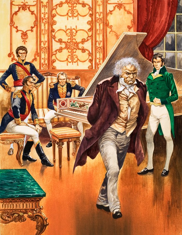 Beethoven wybiega z pokoju muzycznego autorstwa Peter Jackson