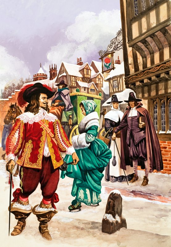 Cavalier w XVII-wiecznym Londynie autorstwa Peter Jackson