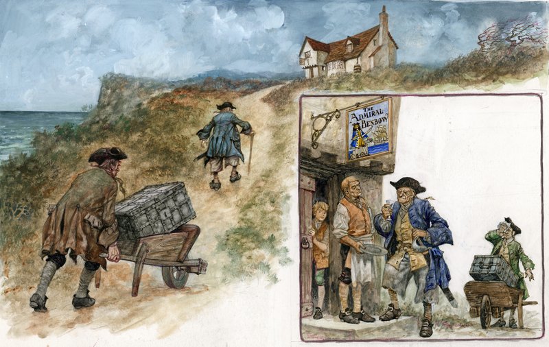 Ilustracja do Wyspy Skarbów autorstwa Peter Jackson