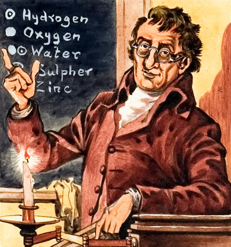 John Dalton, twórca chemicznej teorii atomowej autorstwa Peter Jackson