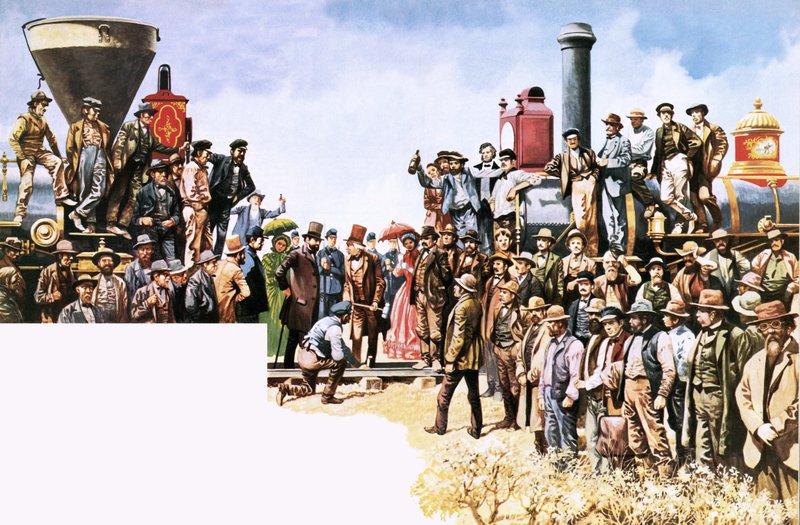 Połączenie kolei Union Pacific i Central Pacific autorstwa Peter Jackson