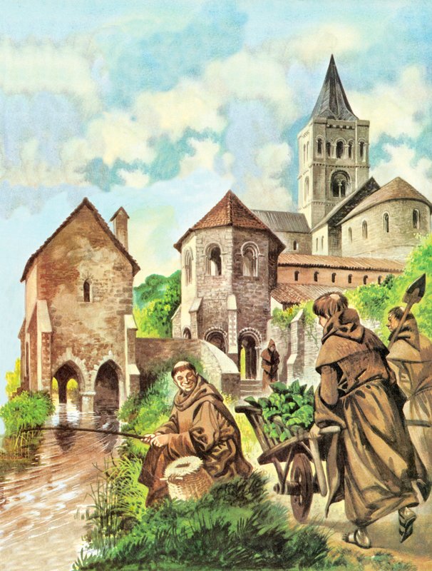Wędkarstwo mnichów autorstwa Peter Jackson