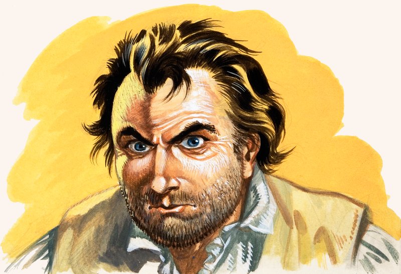 Bunt na Bounty (gwasz na papierze) autorstwa Peter Jackson
