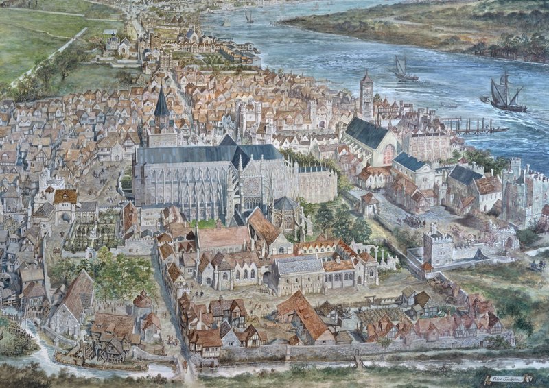 Stary Londyn zrekonstruowany: Miasto Westminster autorstwa Peter Jackson