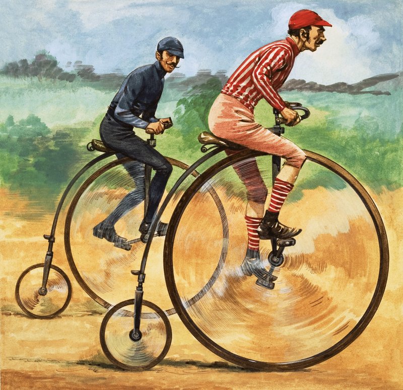 Dawno, dawno temu... Rowery na przestrzeni wieków. The Penny Farthing autorstwa Peter Jackson