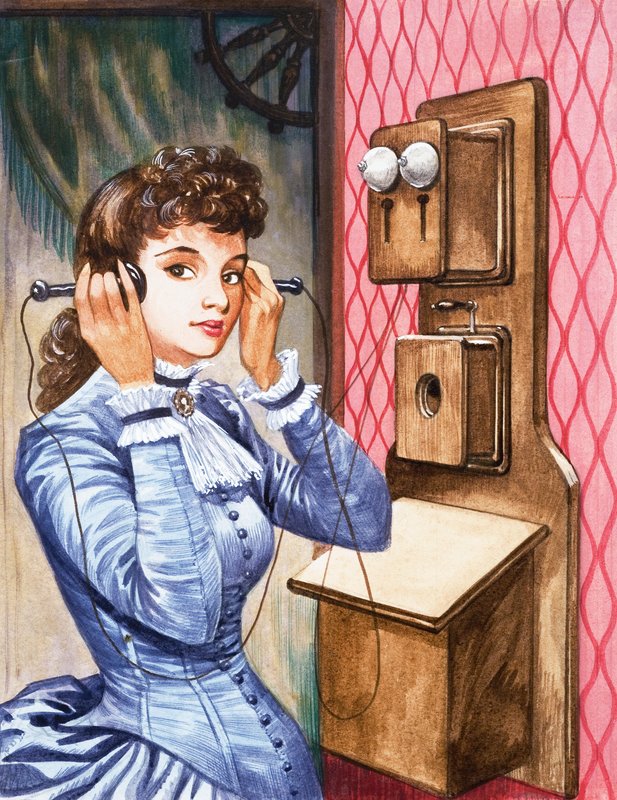Dawno, dawno temu... komunikacja sto lat temu. Wczesny telefon autorstwa Peter Jackson