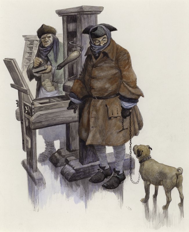 William Hogarth, 16 lutego 1740 r. na Targach Frost nad Tamizą autorstwa Peter Jackson