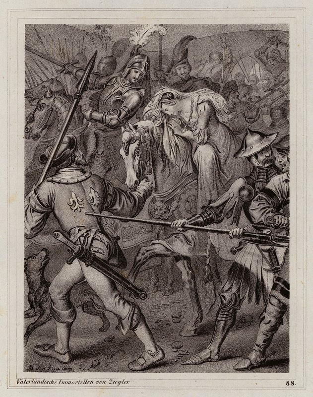 Anna Bretańska, królowa małżonka Karola VIII Francuskiego autorstwa Peter Johann Nepomuk Geiger