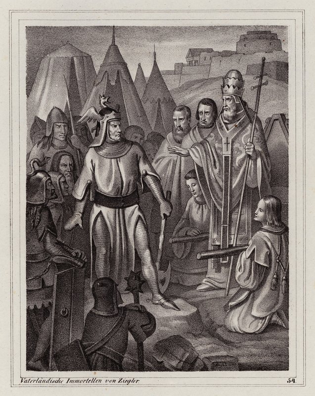Założenie Wenecji, V wiek (rycina) autorstwa Peter Johann Nepomuk Geiger