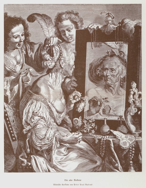 Stara kokietka, ok. 1630 (lito) autorstwa Peter Paul (after) Rubens