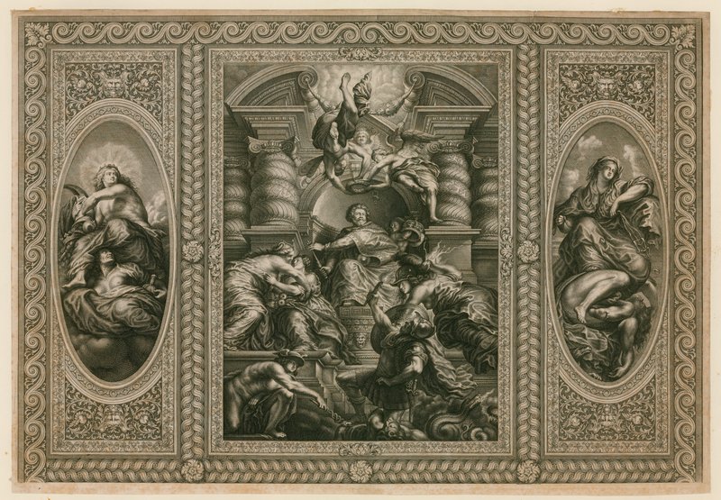 Sufit Domu Bankietowego w Whitehall autorstwa Peter Paul Rubens