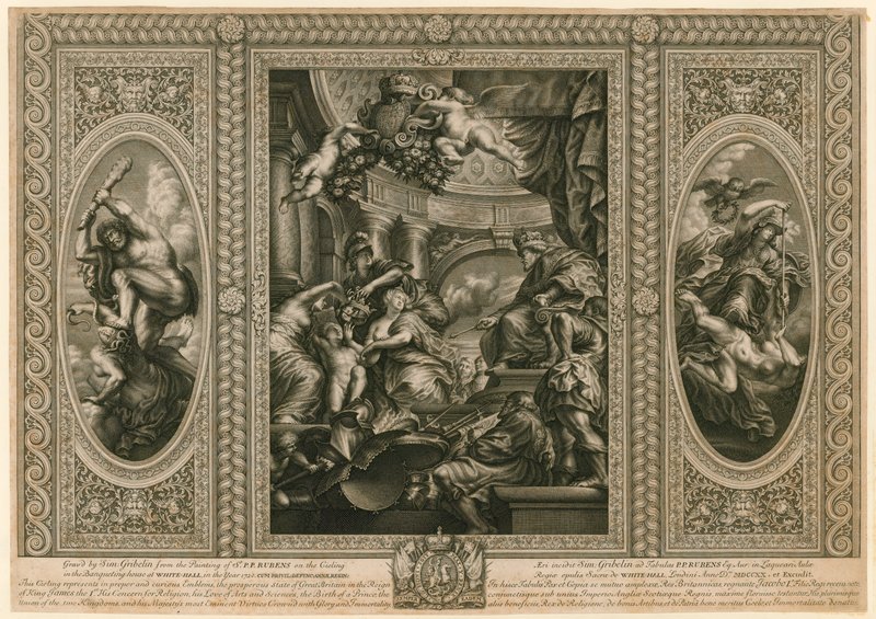 Sufit Domu Bankietowego w Whitehall autorstwa Peter Paul Rubens
