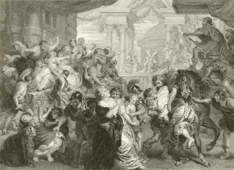 Gwałt Sabinów autorstwa Peter Paul Rubens