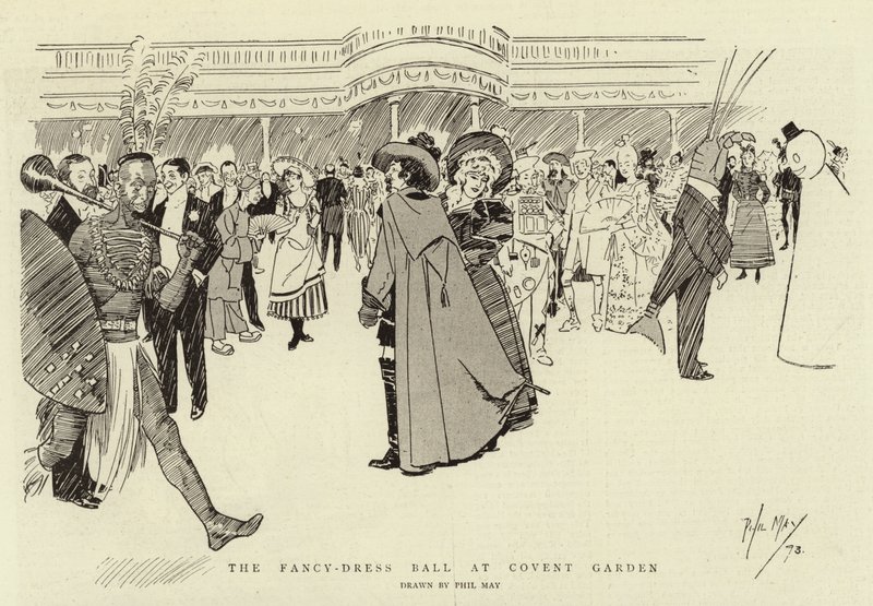 Bal przebierańców w Covent Garden autorstwa Phil May