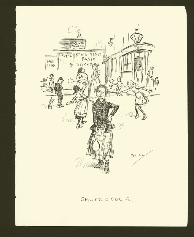 Ilustracja do Phila Maysa Gutter-Snipes autorstwa Phil May