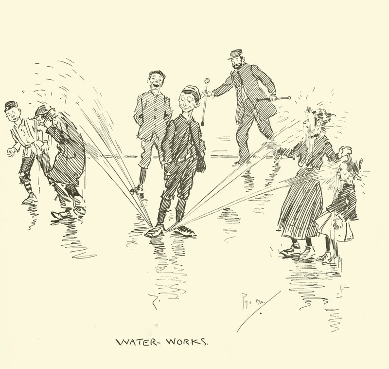 Ilustracja do Phila Maysa Gutter-Snipes autorstwa Phil May