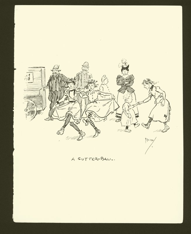 Ilustracja do Phila Maysa Gutter-Snipes autorstwa Phil May