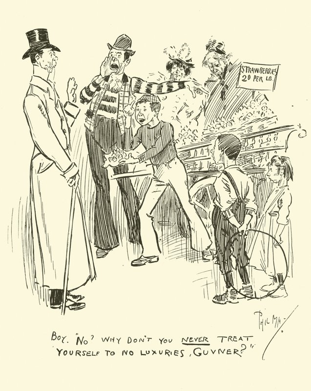 Ilustracja do Phila Maysa Gutter-Snipes autorstwa Phil May