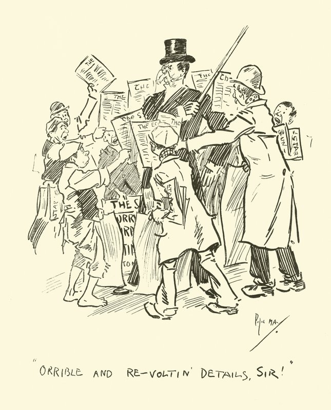 Ilustracja do Phila Maysa Gutter-Snipes autorstwa Phil May