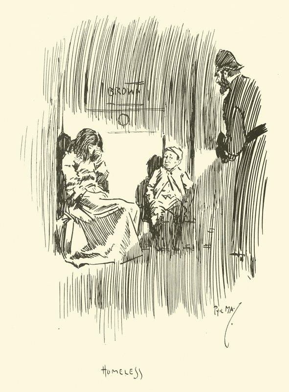 Ilustracja do Phila Maysa Gutter-Snipes autorstwa Phil May