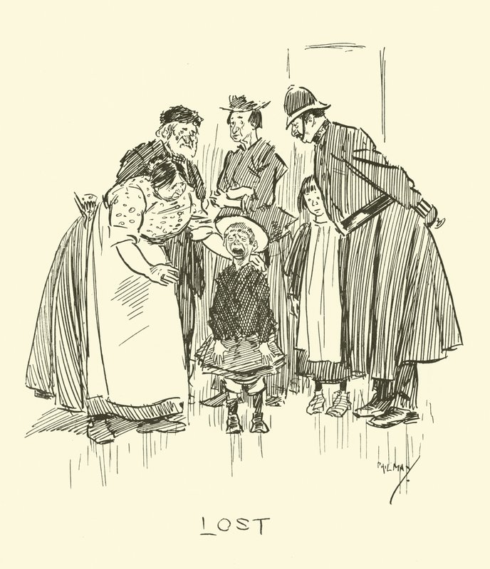Ilustracja do Phila Maysa Gutter-Snipes autorstwa Phil May