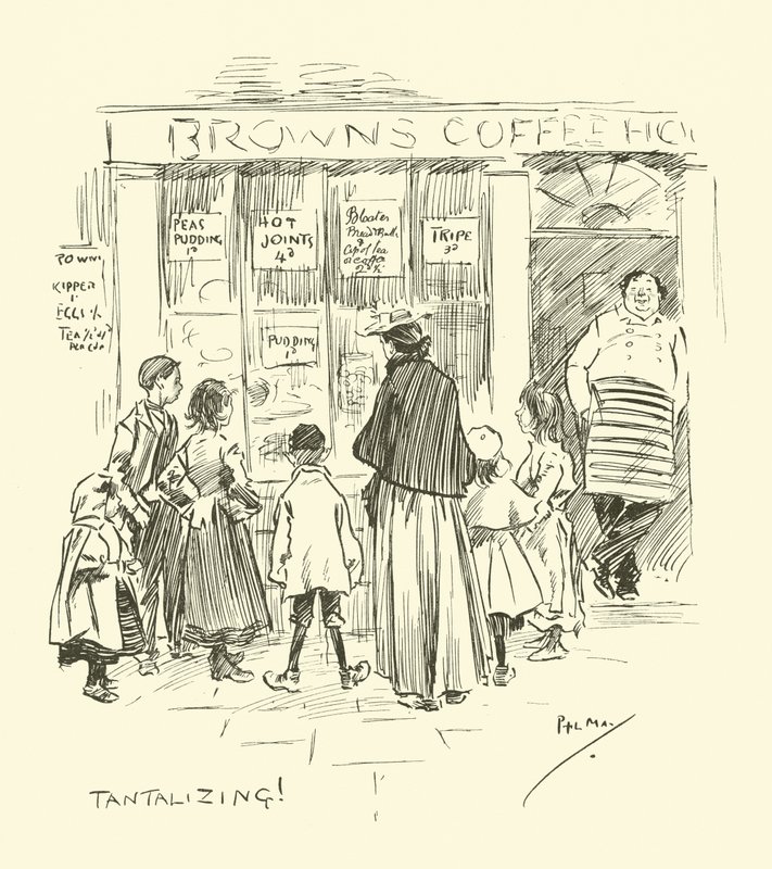 Ilustracja do Phila Maysa Gutter-Snipes autorstwa Phil May