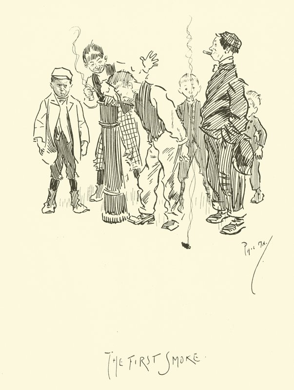 Ilustracja do Phila Maysa Gutter-Snipes autorstwa Phil May