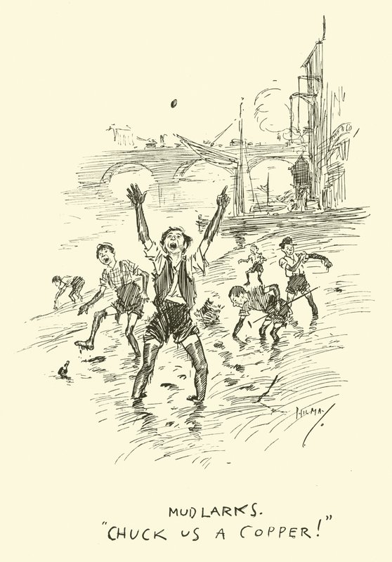 Ilustracja do Phila Maysa Gutter-Snipes autorstwa Phil May