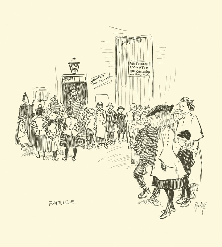 Ilustracja do Phila Maysa Gutter-Snipes autorstwa Phil May