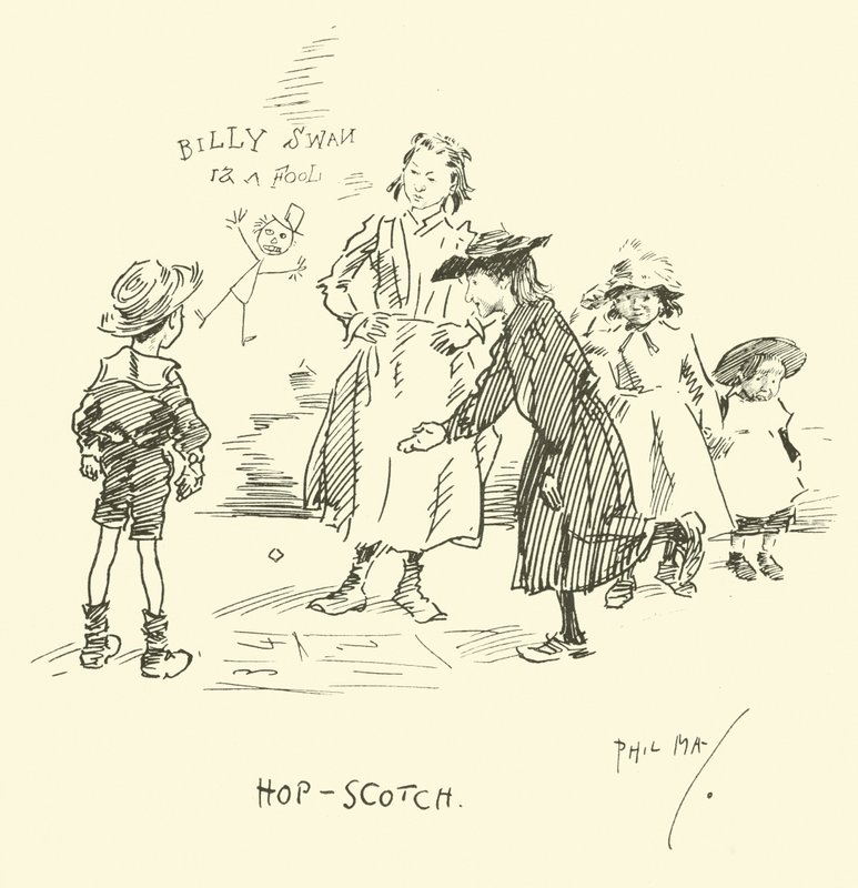 Ilustracja do Phila Maysa Gutter-Snipes autorstwa Phil May