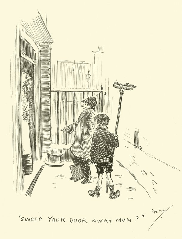 Ilustracja do Phila Maysa Gutter-Snipes autorstwa Phil May