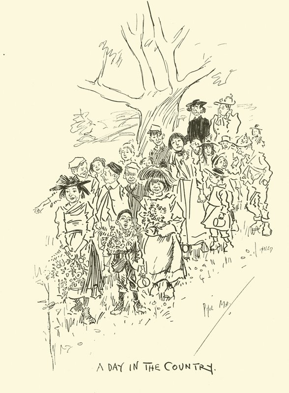 Ilustracja do Phila Maysa Gutter-Snipes autorstwa Phil May