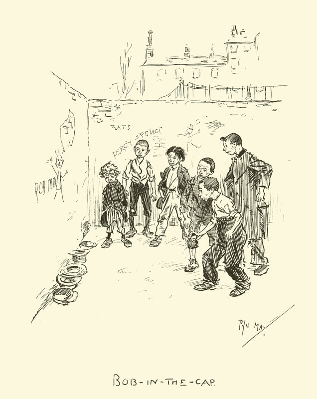 Ilustracja do Phila Maysa Gutter-Snipes autorstwa Phil May