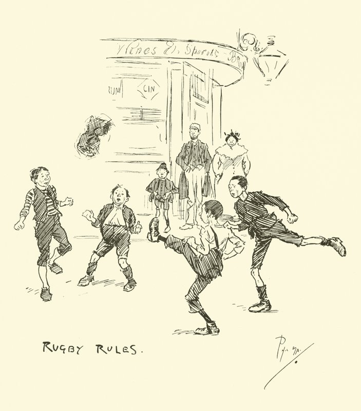Ilustracja do Phila Maysa Gutter-Snipes autorstwa Phil May