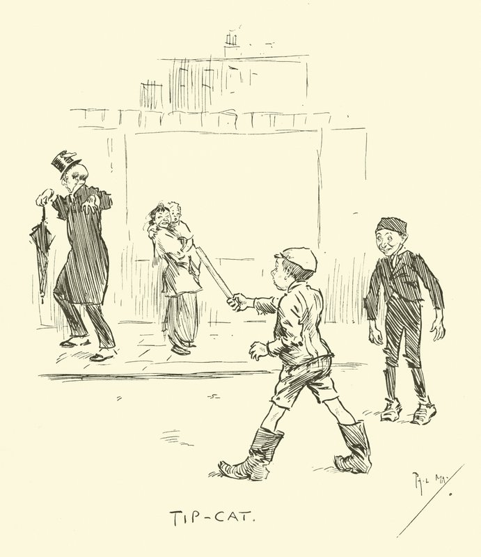 Ilustracja do Phila Maysa Gutter-Snipes autorstwa Phil May