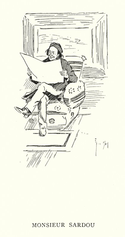 Pan Sardou (lito) autorstwa Phil May