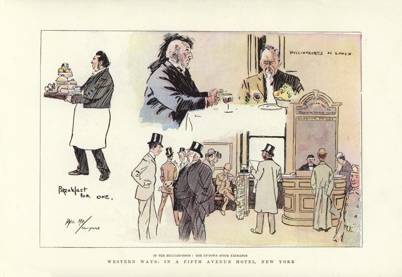 Zachodnie sposoby, w hotelu Fifth Avenue w Nowym Jorku autorstwa Phil May