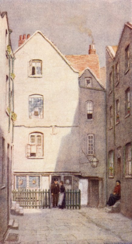 Tył Tawerny Zielonego Smoka, St Andrews Hill, 1890 autorstwa Philip Norman